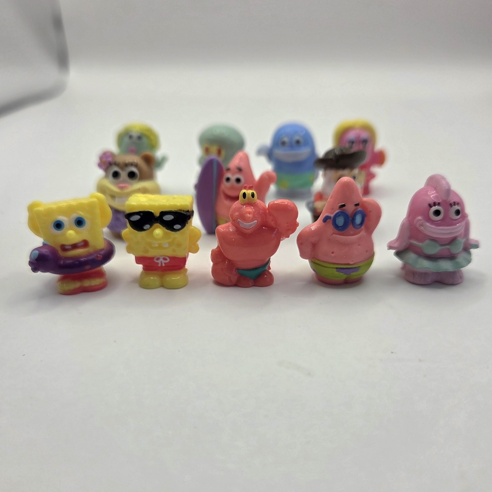 Squinkies Spongebob Squarepants 1" Mini Figures Lot Of 12 Nickelodeon - Picture 2 of 3